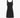 dp button sleeveless mini dress - black