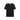 cotton u neck t-shirt - black